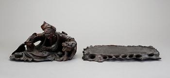 SKULPTUR, trä, orientalisk, 1900-talets första hälft.