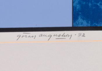 GÖRAN AUGUSTSON, serigrafi, signerad, numrerad 27/99, daterad -92.