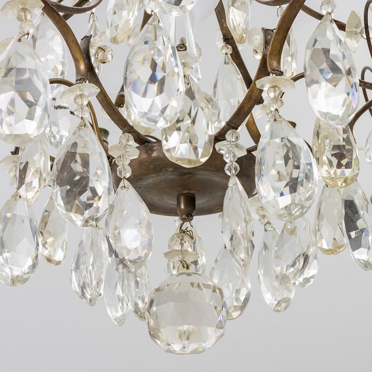 Chandelier, Rococo style, mid-20th century.
