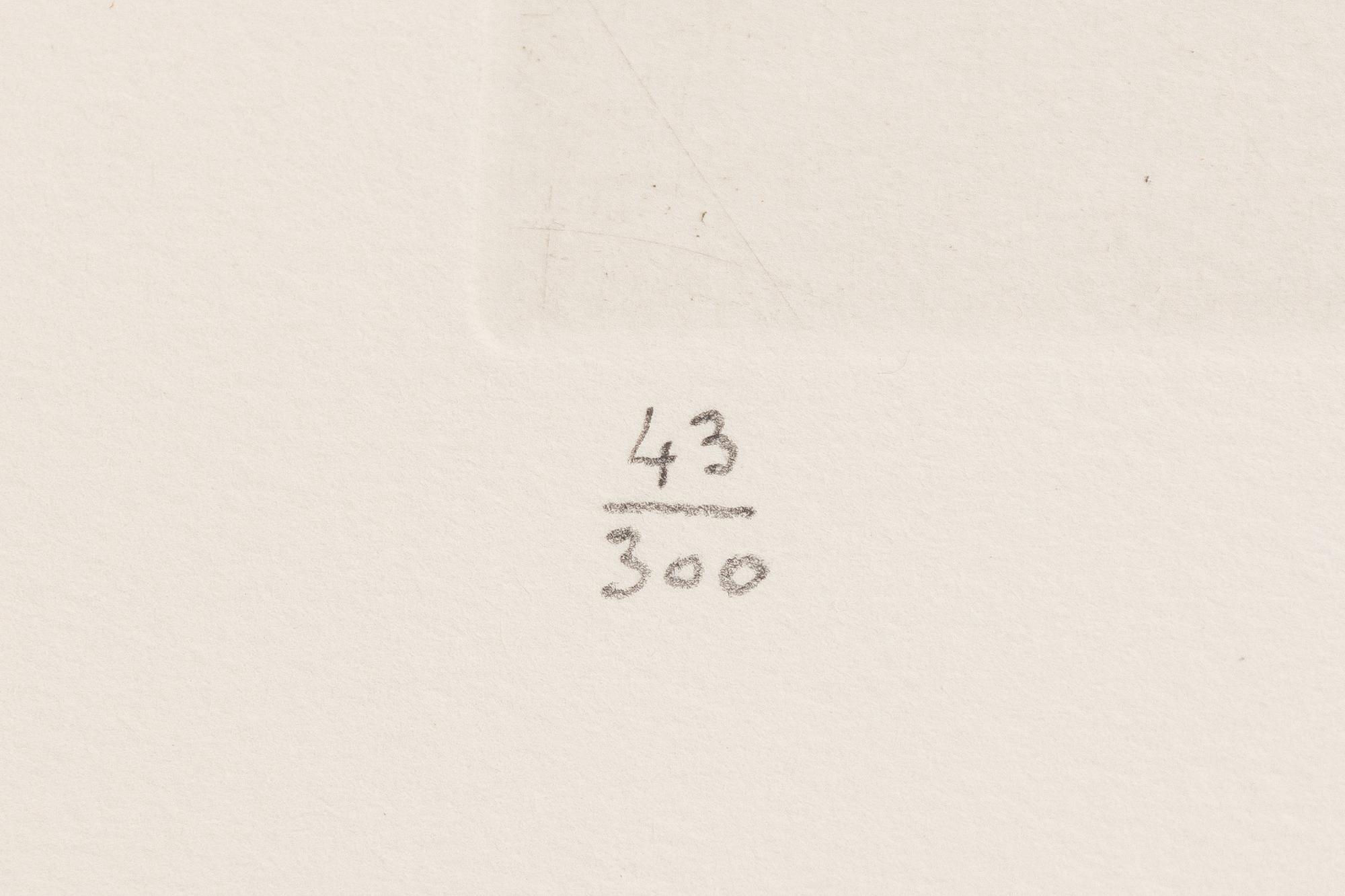 Salvador Dalí, kolorerad torrnål, 1974, signerad och numrerad43/300.