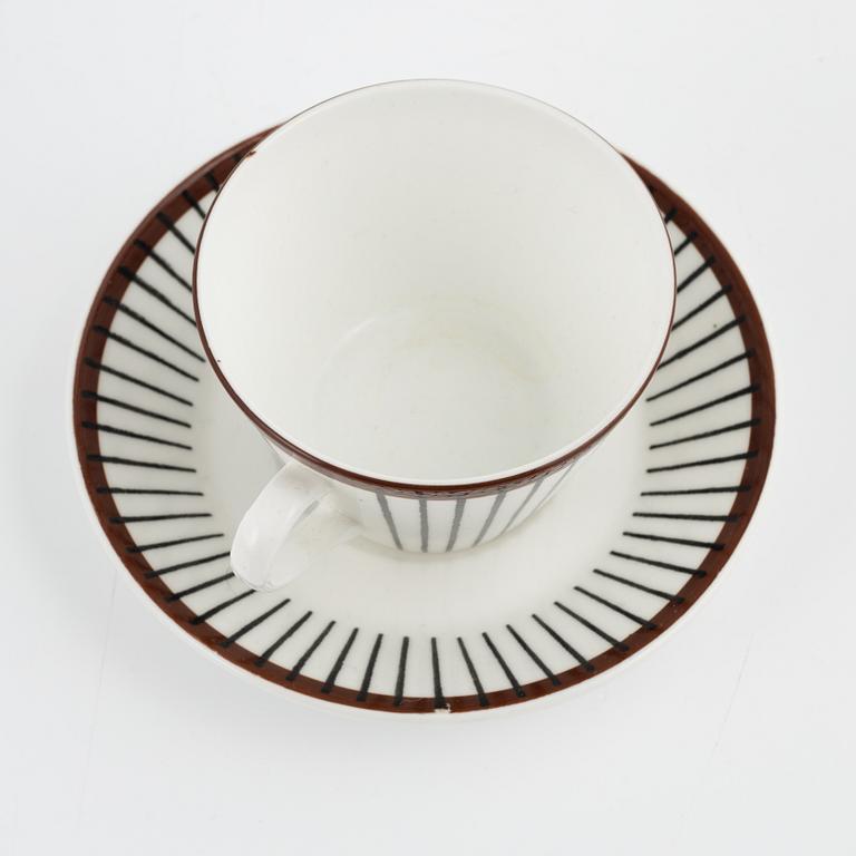 Stig Lindberg, coffee service, 'Spisa Ribb' 10 pcs.