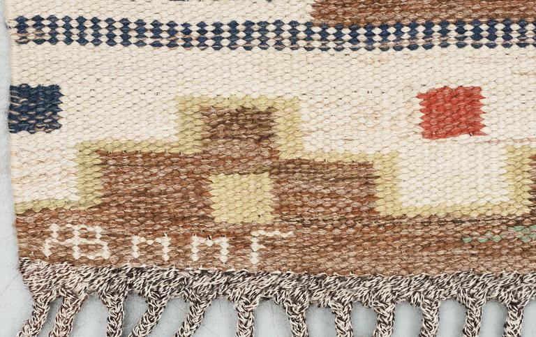 CARPET. "Bruna heden". Rölakan (flat weave). 242 x 170 cm. Signed AB MMF (AB Märta Måås-Fjetterström).