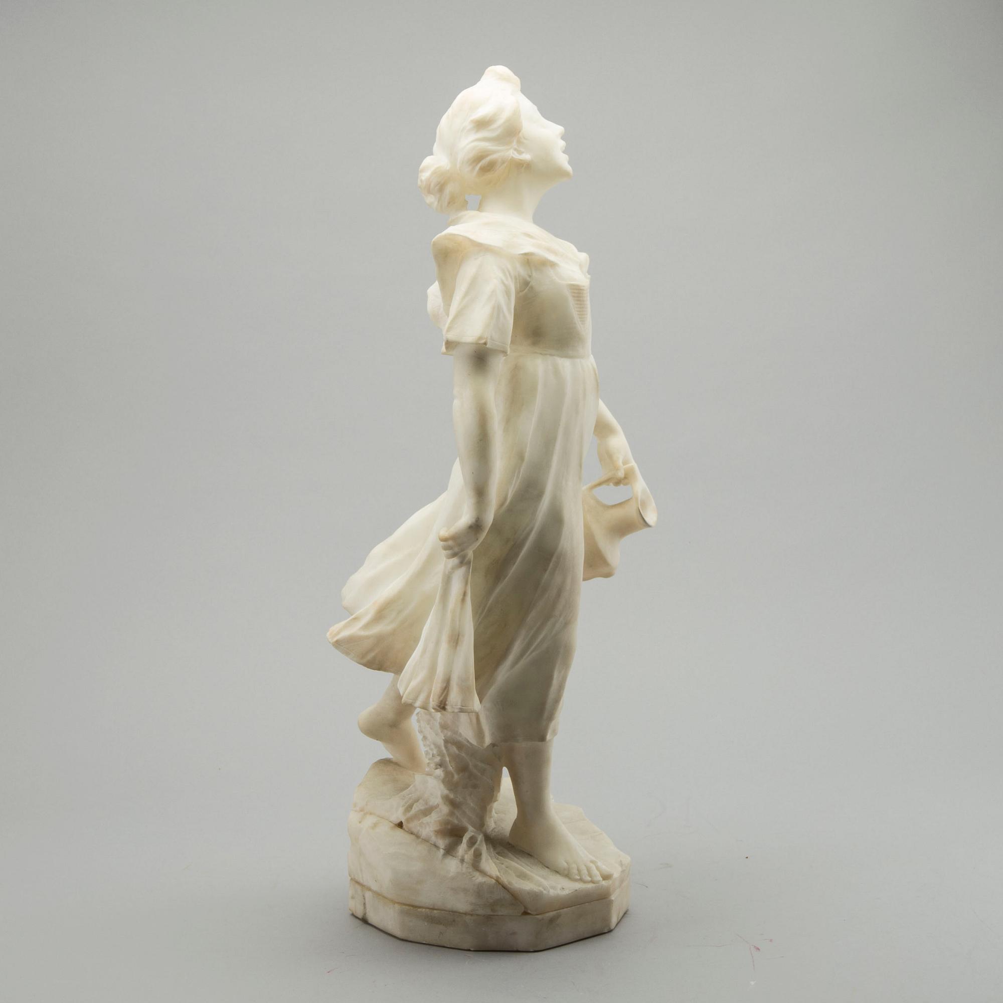 An alabaster sculpture around 1900.