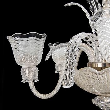 A Fritz Kurz ceiling light, Orrefors 1940´s.