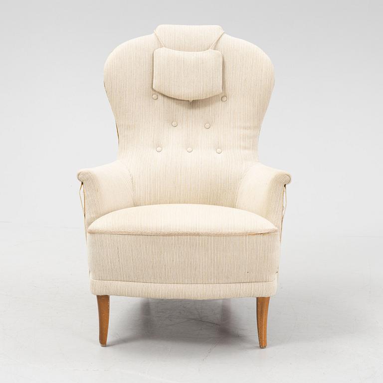 Carl Malmsten, fåtölj, "Farmor", O H Sjögren, 1900-talets andra hälft.