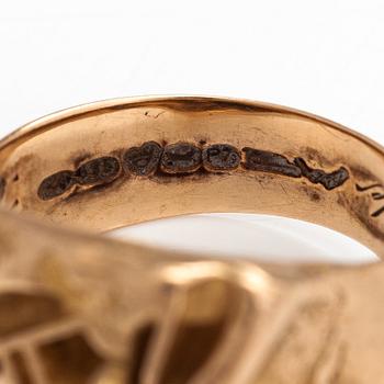 Björn Weckström, A 14K gold ring "Samurai". Lapponia 1970.
