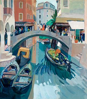Acke Hallgren, "Kanalmotiv Venedig".