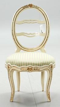 STOL, s k skrattstol, gustaviansk, 1700-talets slut.