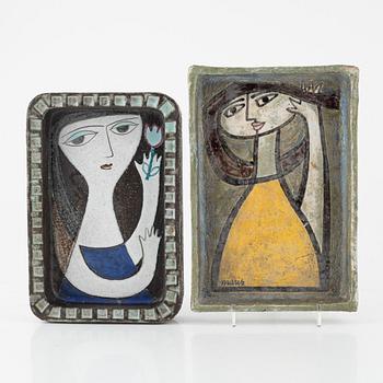 Mari Simmulson, a set of  three vases, Upsala-Ekeby, second half of the 20th century.