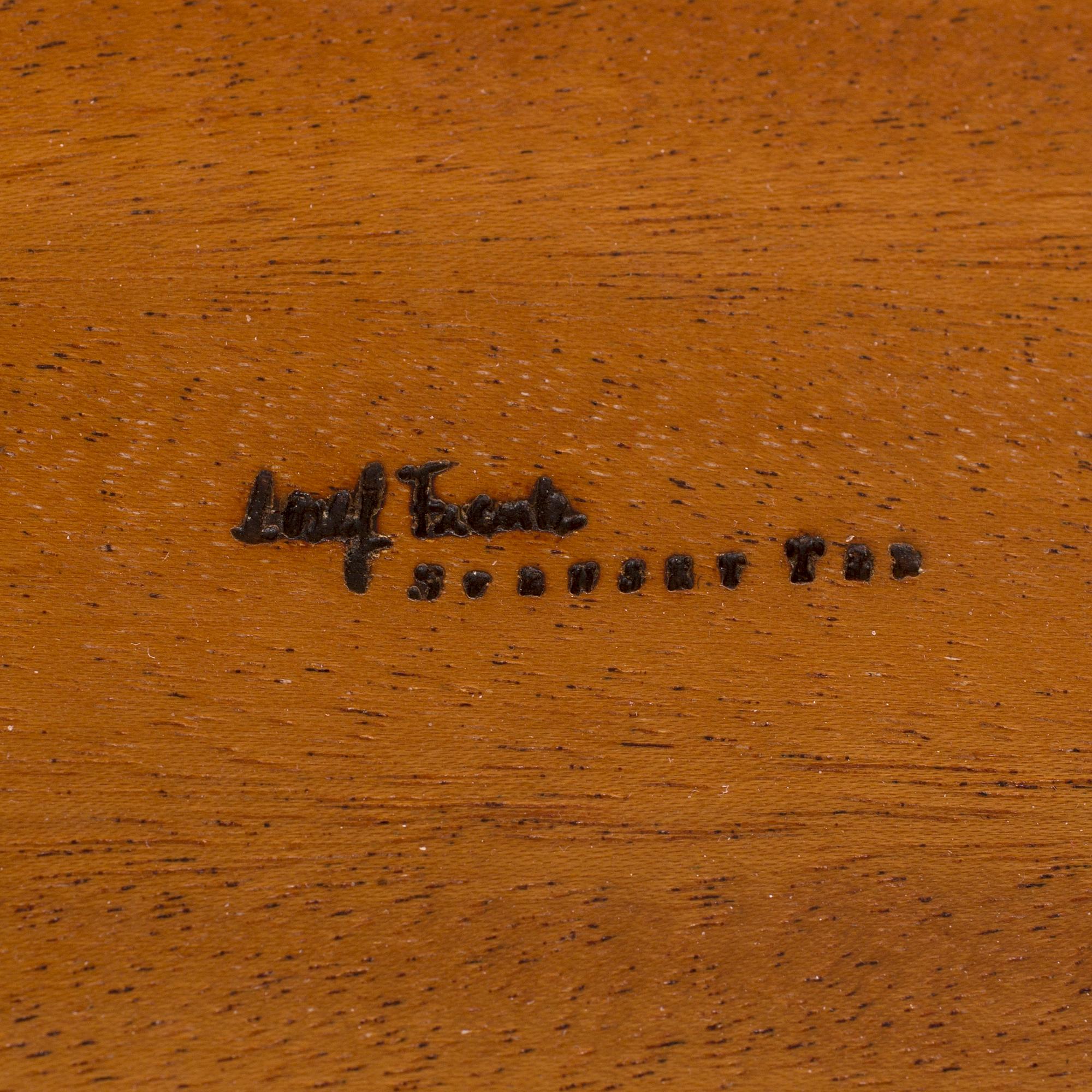 Josef Frank, a burrwood top coffee table for Svenskt Tenn, Stockholm post 1985.