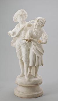 SKULPTUR, alabaster, 1900-tal.