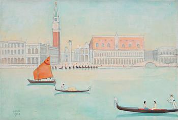 378. Einar Jolin, View over the Doge's Palace (Palazzo Ducale), Venice.