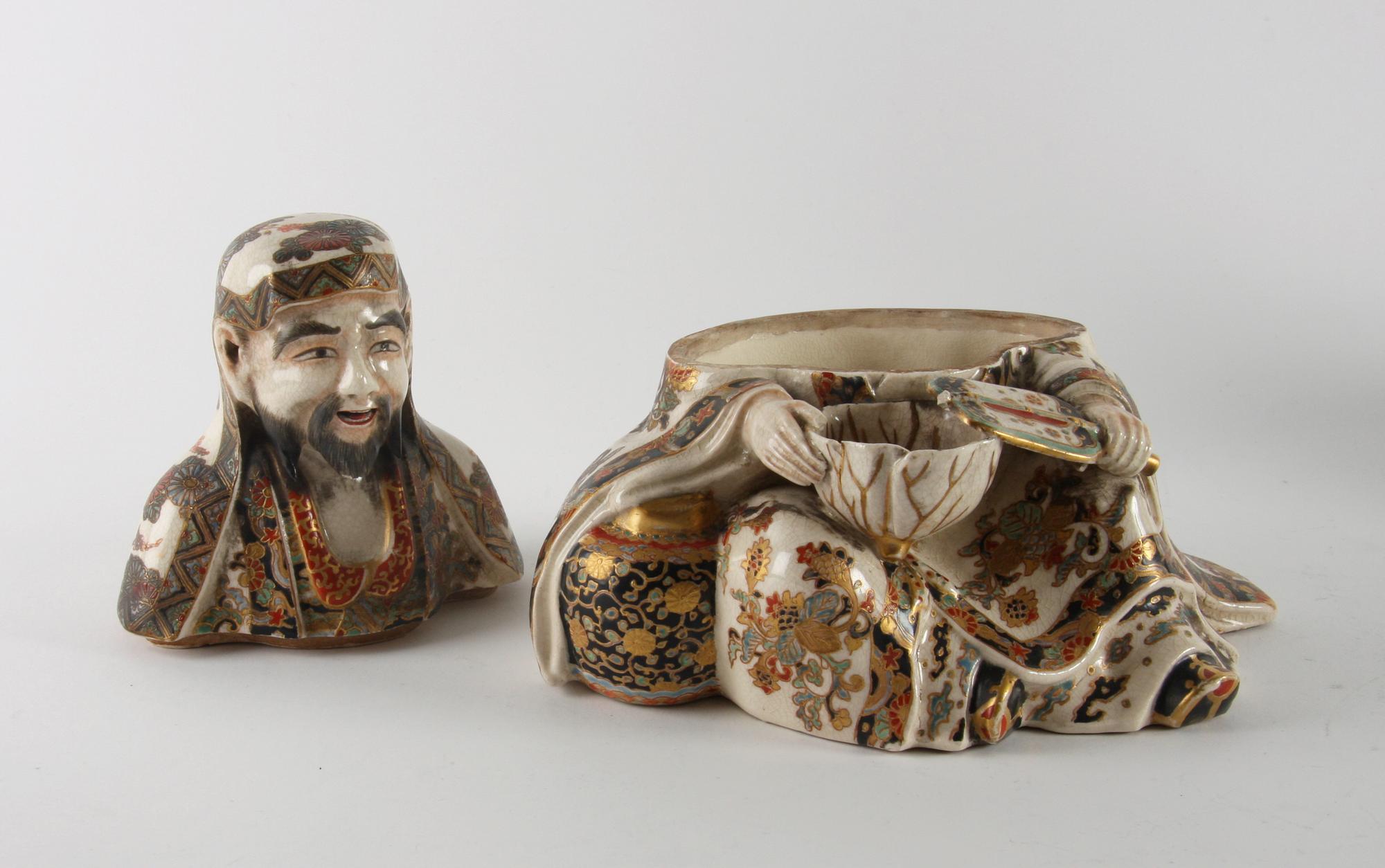 PARTI DIVERSE, 5 delar, brons mm. Orientaliskt. 1900-tal.