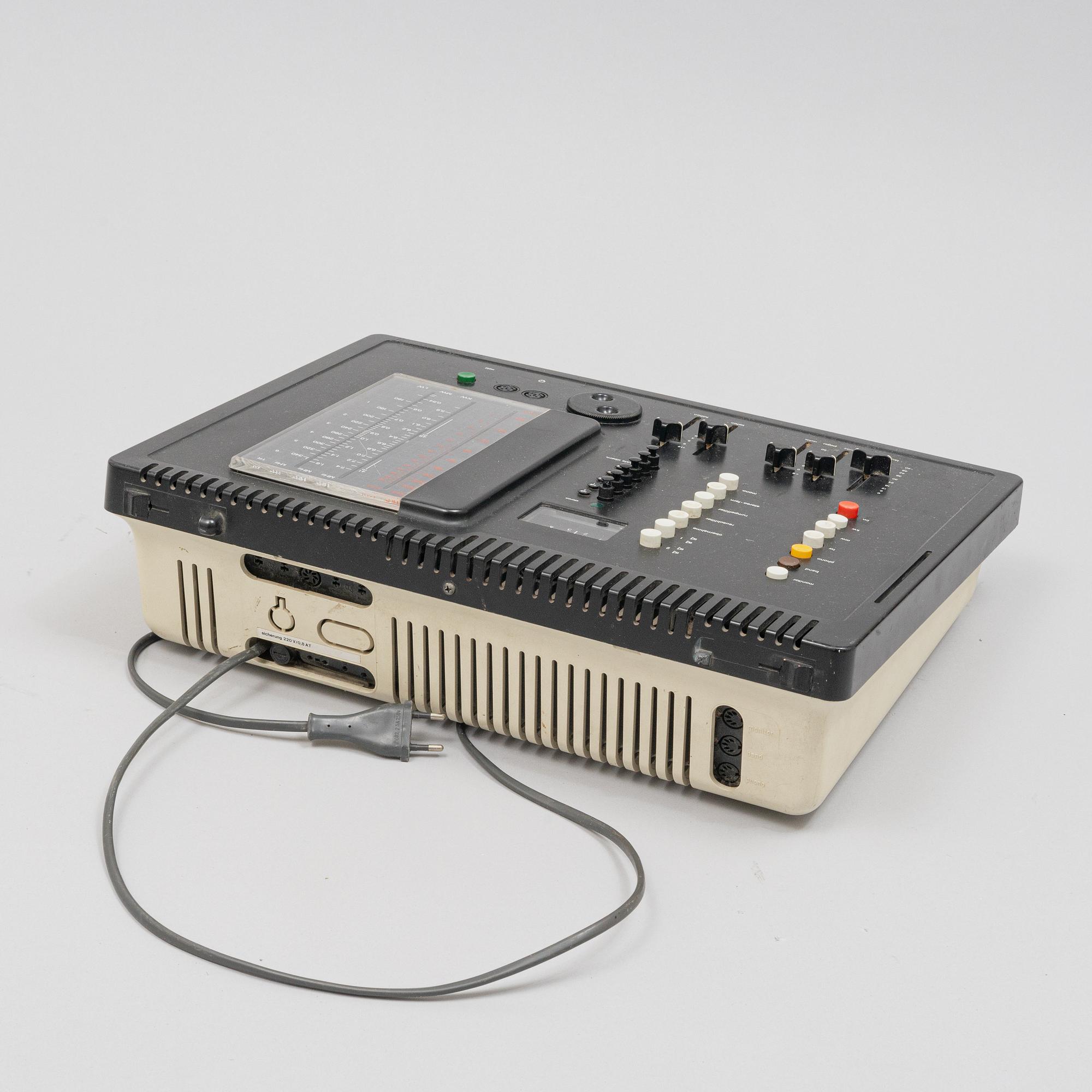 Dieter Rams, stereoutrustning, 5 delar, Braun, Tyskland 1970-tal.