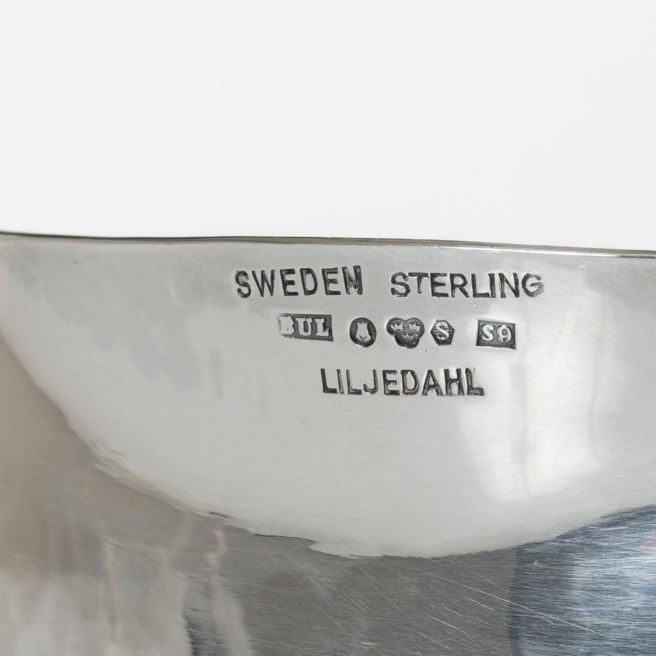Bengt Liljedahl, A Swedish sterling silver bowl, Stockholm 1968.