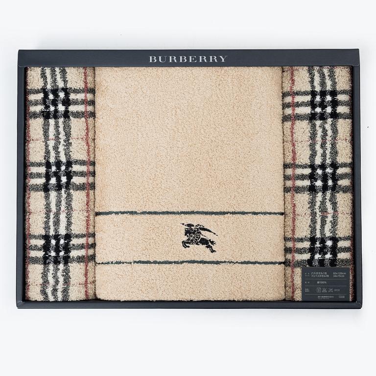 Burberry, handdukar, set om 3 st.