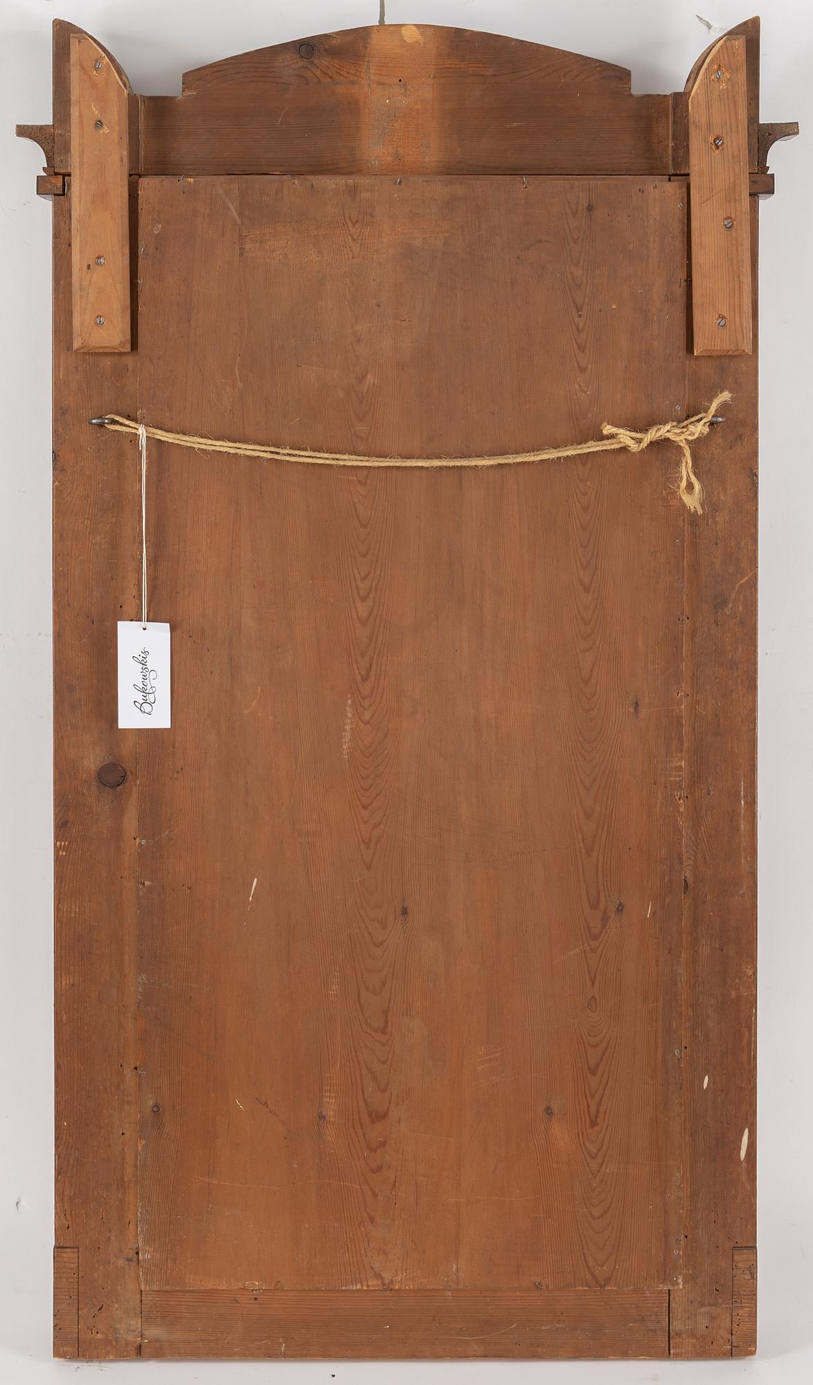 A Swedish Empire mirror and console table, first half of the 19th century.