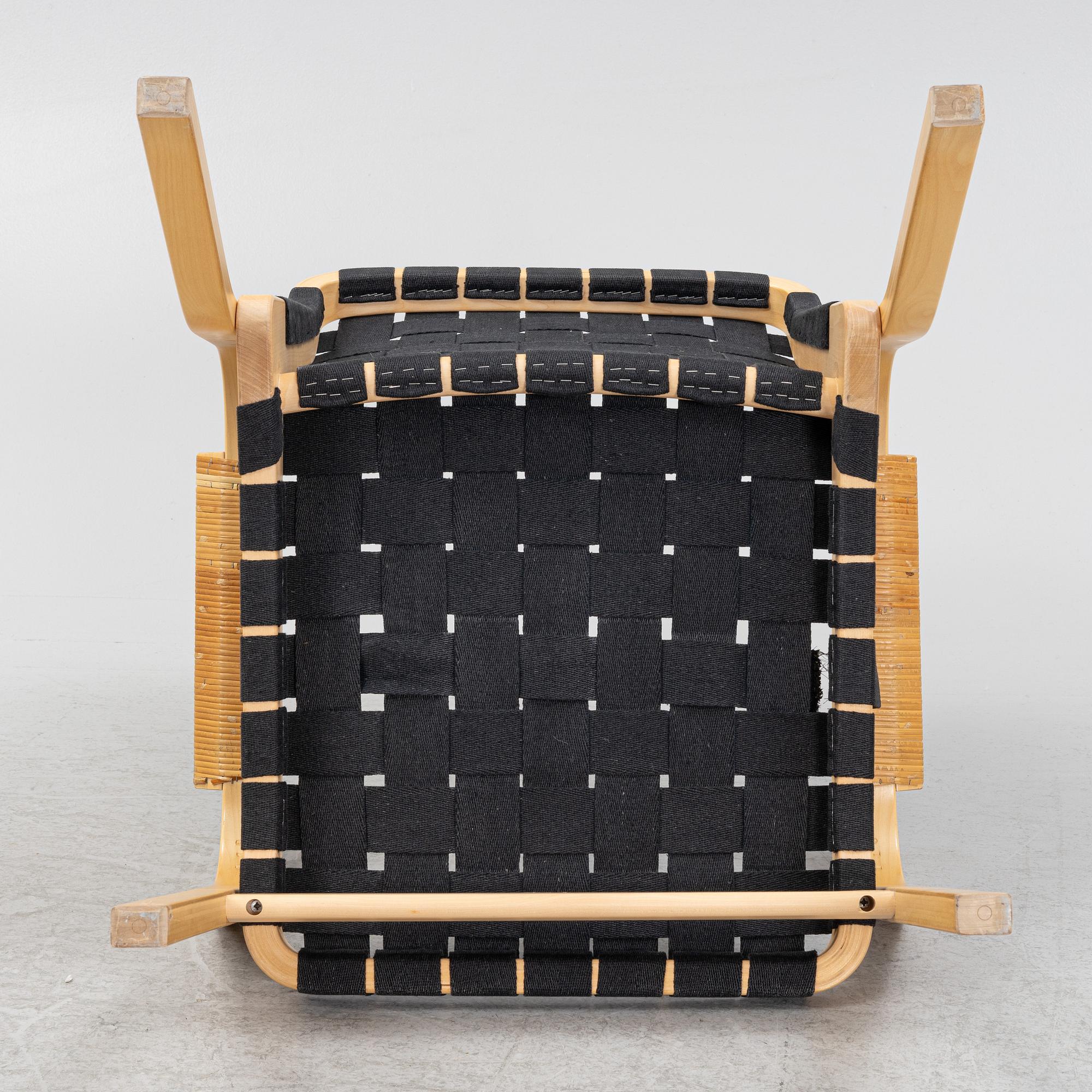 Alvar Aalto, a pair of late 20th century  model 45 armchairs, Artek, Finland.