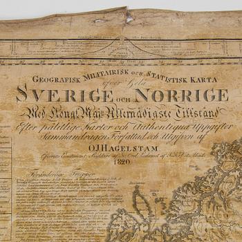 A Swedish military map by
Lieutenant O.j Hagelstam in 1820.