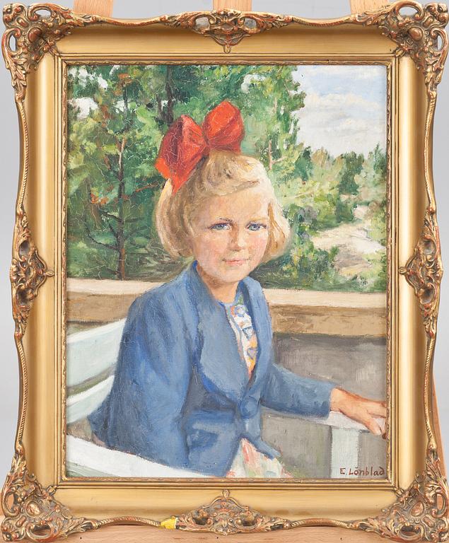 EMILIA LÖNBLAD, olja på duk, signerad.