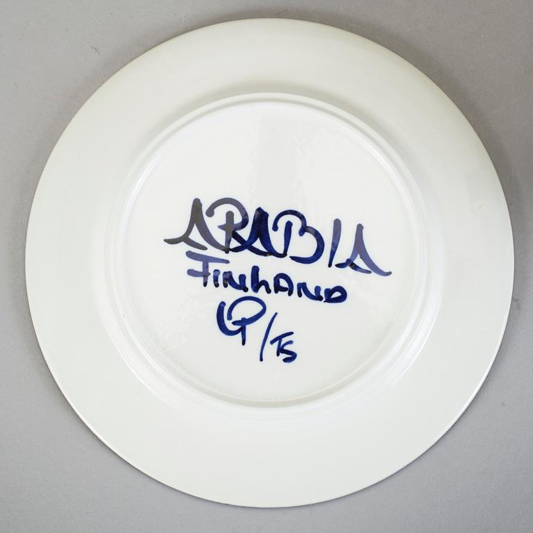 SERVISDELAR, 15 delar, porslin, "Valencia" Ulla Procopé, Arabia, Finland, 1970-tal.