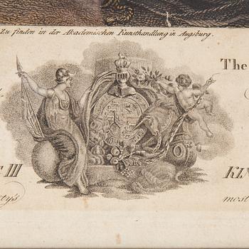 HENRY SINGLETON, after, 2 handcolored engravings by Laminet, early 19th century.