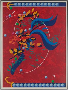 Carl Fredrik Reuterswärd, a lithograph in colours. Signed and numbered 50/100.