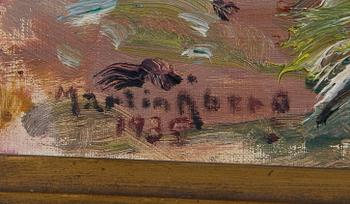 ÅBERG, MARTIN, olja på dukpannå. Sign o dat 1935.