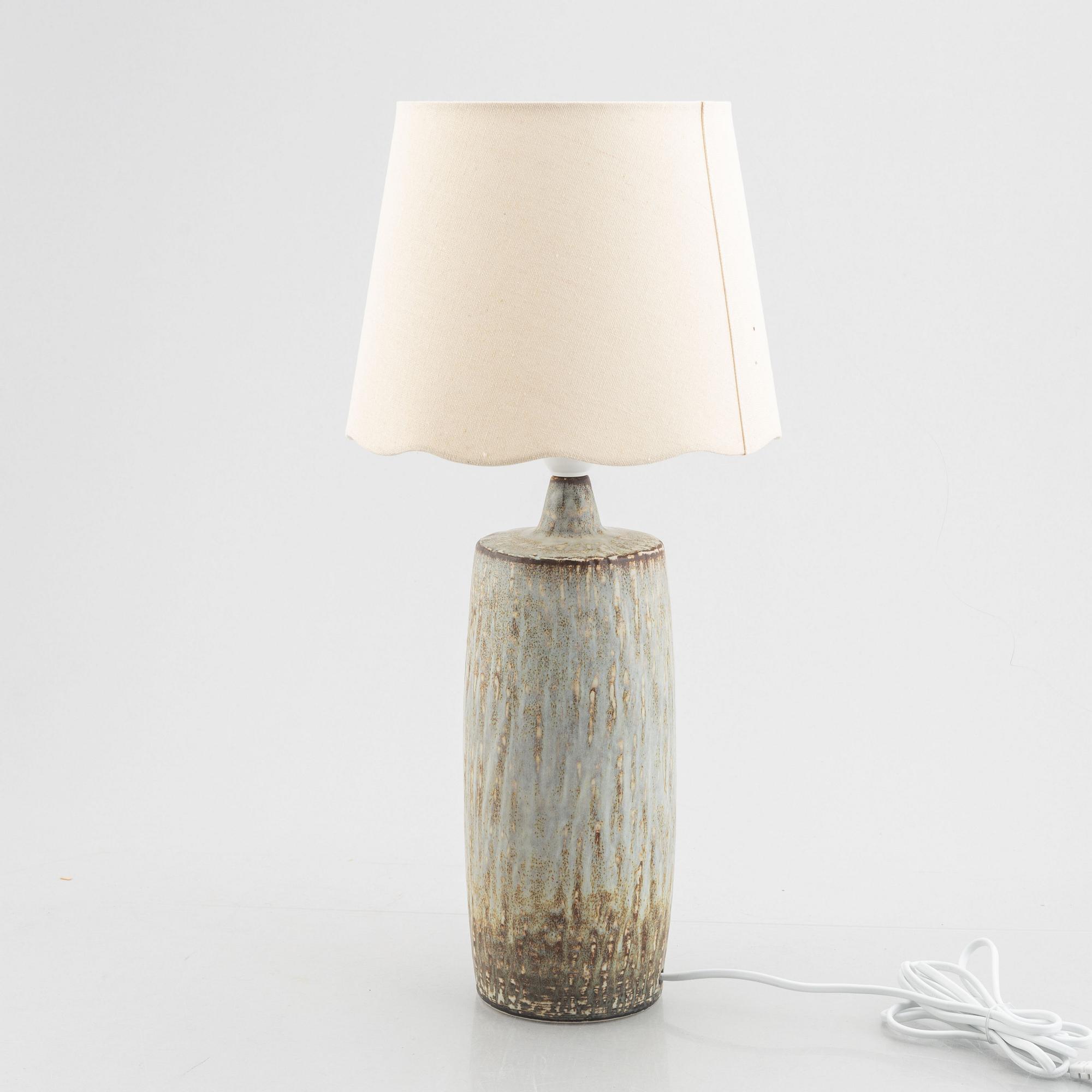 Gunnar Nylund, a stoneware table lamp, 'Rubus', Rörstrand.