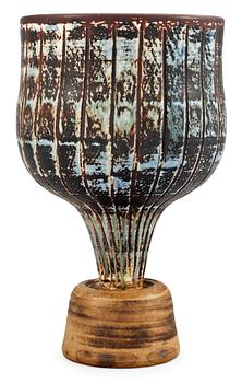 1266. A Wilhelm Kåge Farsta vase, "Spirea", Gustavsberg studio 1950's.