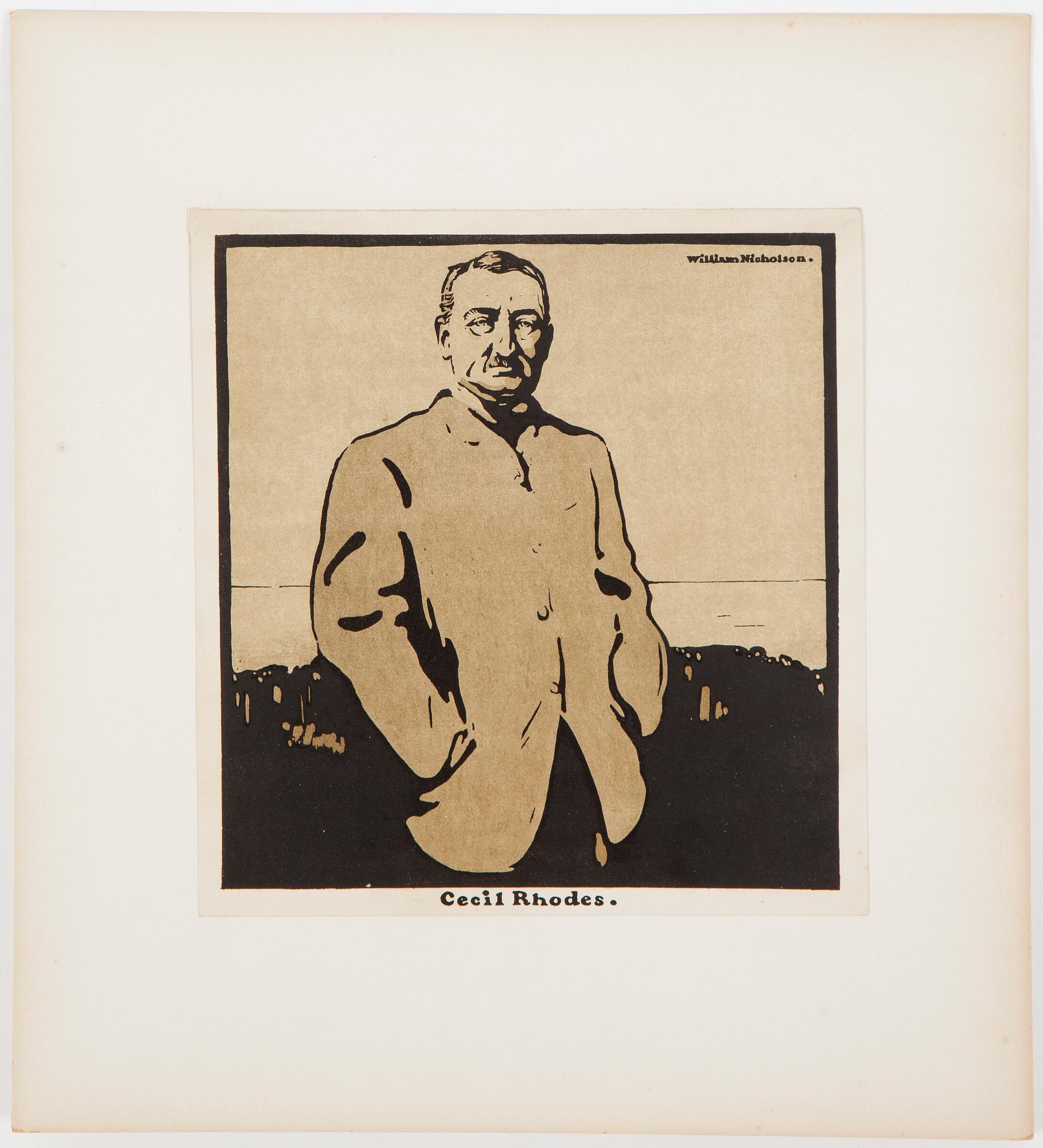 William Nicholson, portfolio with 12 woodcuts. Dated 1899.