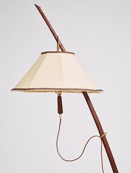 Floor lamp, J. T. Kalmar (1884-1968), model 2076, 'Dornstab', Vienna, Austria, mid-20th Century.