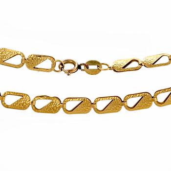 Reversible 18K gold necklace from the second half of the 20th century.