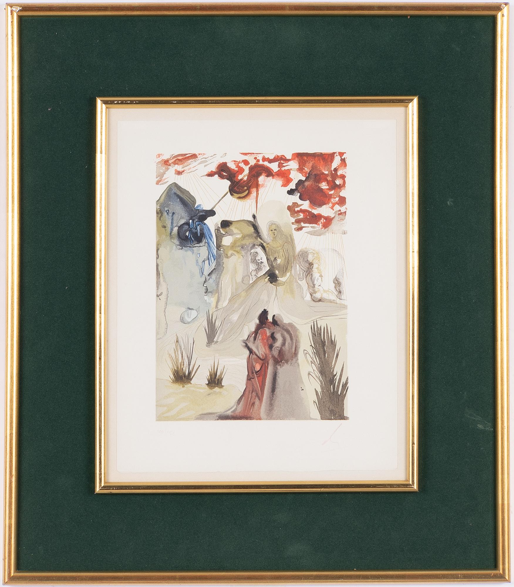 Salvador Dalí, "Divine Forest (Canto 28)" from "The Divine Comedy".