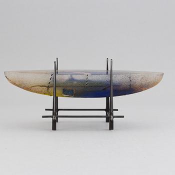 BERTIL VALLIEN, a glass sculpture, Kosta Boda, signed and numbered 38/50.