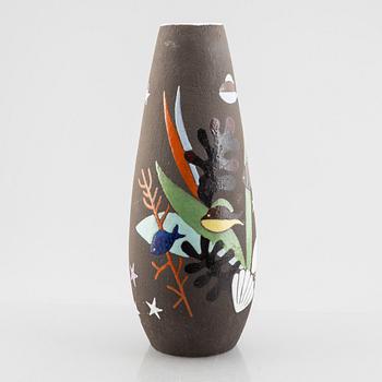 Anna-Lisa Thomson, a floor vase, 'Havsflora', Upsala-Ekeby,  1956-1964.