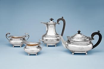 544. A FOUR PIECE COFFEE AND TEA SET.