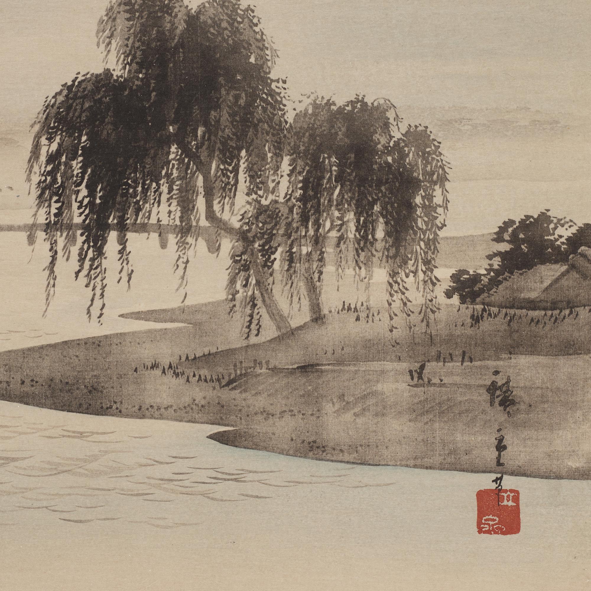 UTAGAWA HIROSHIGE (1797-1858), efter, färgträsnitt. Japan, 1800-tal.