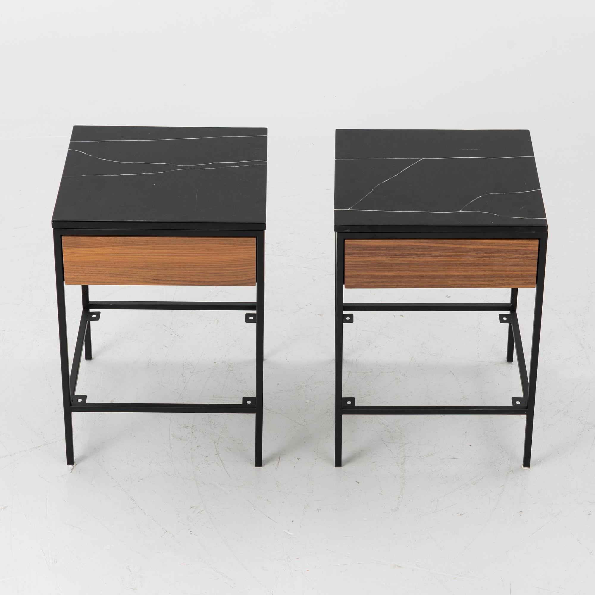 A pair of bedside tables, "Erin Side Table", Ruth & Joanna, 2000s.