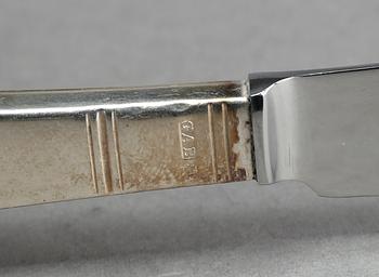 BESTICKSERVIS, 99 delar, "Rosenholm", Guldsmedsaktiebolaget GAB, Stockholm, mestadels 1964-1966. Vikt ca 3035 gram.