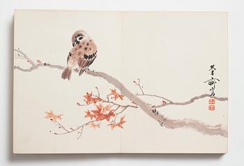 Album med akvareller av olika konstnärer, Japan, sen Meiji/tidig Taisho period.