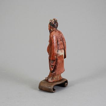 FIGURIN, soapstone, Kina 1800/1900-tal.