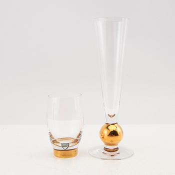 Gunnar Cyrén, 15 glasses from the "Nobel" series by Orrefors.