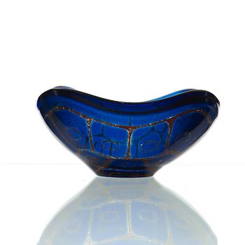 Sven Palmqvist, a 'Ravenna' glass bowl, Orrefors 1965.