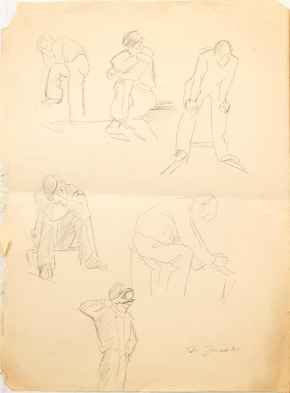 Margit Jones, Sketches 11 pcs.