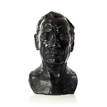 Gudmar Olovson, sculpture. Signed. Numbered. Foundry mark. Bronze, height 36 cm, length 24 cm.