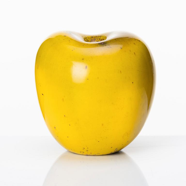 Hans Hedberg, a faience sculpture of an apple, Biot, France.