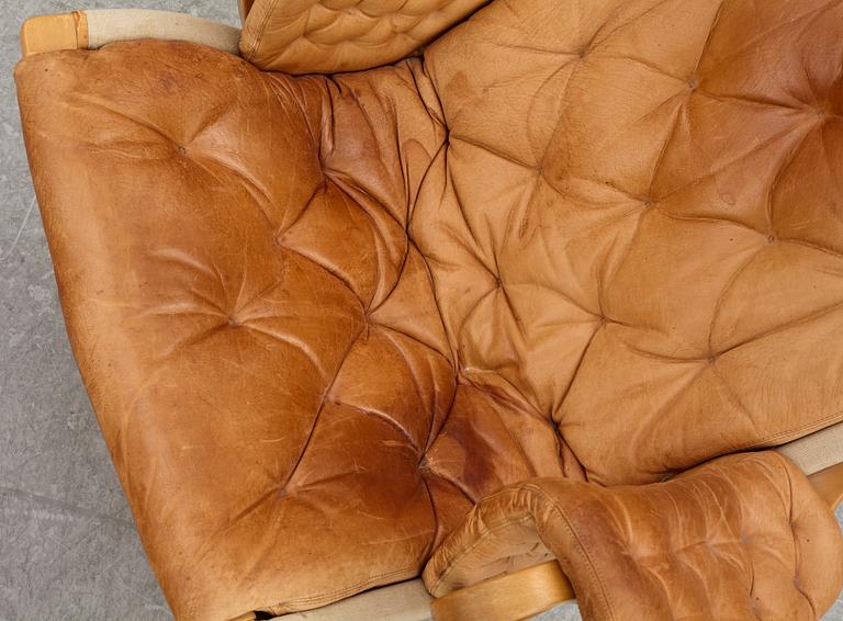 Bruno Mathsson, fåtölj med fotpall, "Pernilla", Dux.