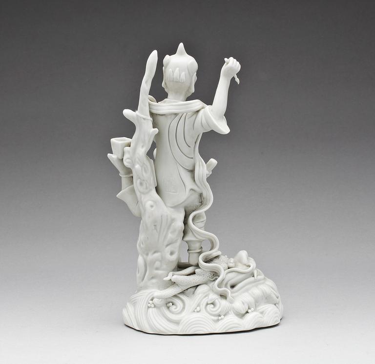 A Blanc de chine figurine, presumably republic. 20th Century.