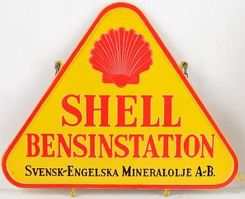 REKLAMSKYLT. Omkring 1900-talets mitt.